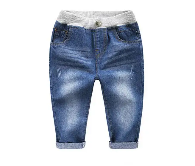 Джинсовые брюки для мальчиков Новинка 2017 года весенне Весенняя детская одежда