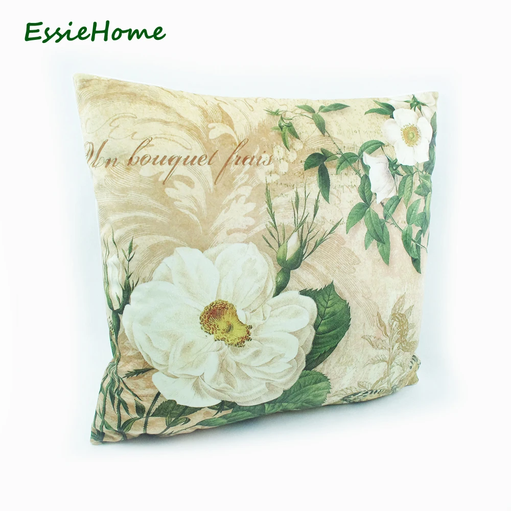 Мягкие high end бархат цифровой печати Винтаж белая роза Библии Гортензия цветочный