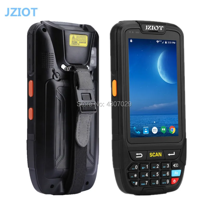 Android 7.0 Mobile 2D Barcode Scanner NFC Reader Wireless Bluetooth WIFI 4G | Компьютеры и офис