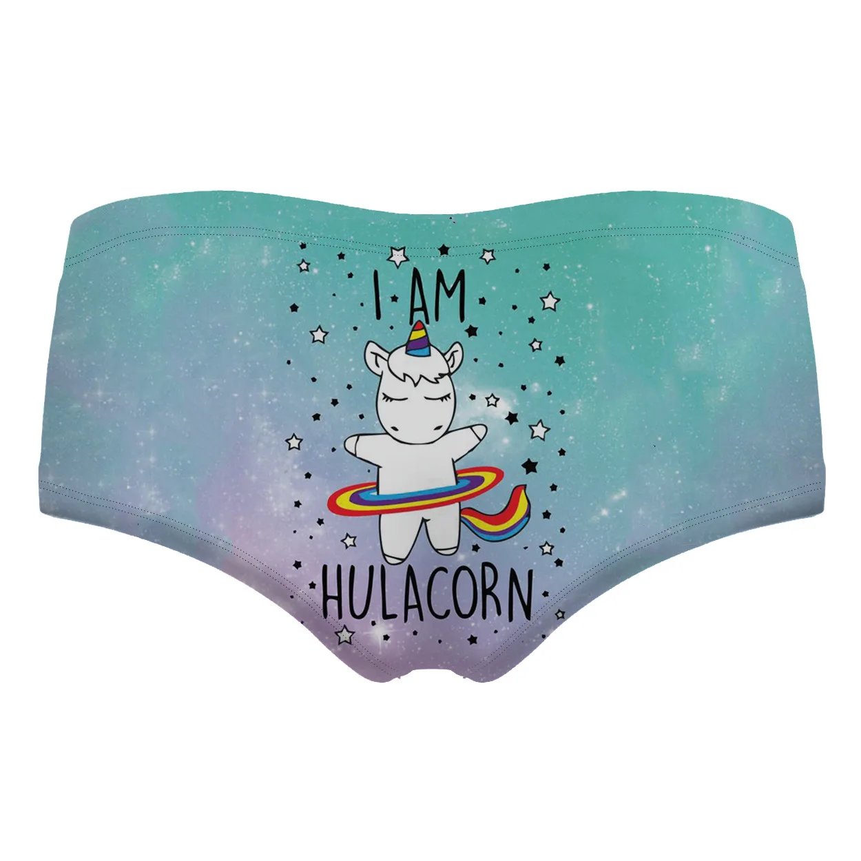Женские стринги с принтом бесшовные трусики Galaxy Star Kawaii Rainbow Unicorn нижнее белье плюс