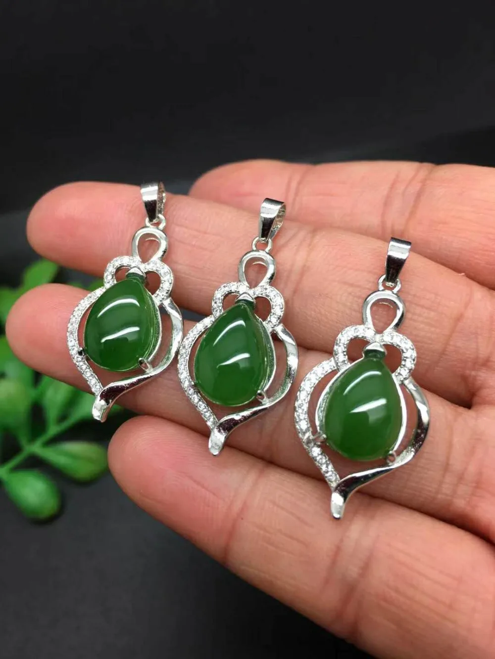 Кулон из натурального Синьцзяна хеджиана Jade Jasper стильный кулон зеленого нефрита