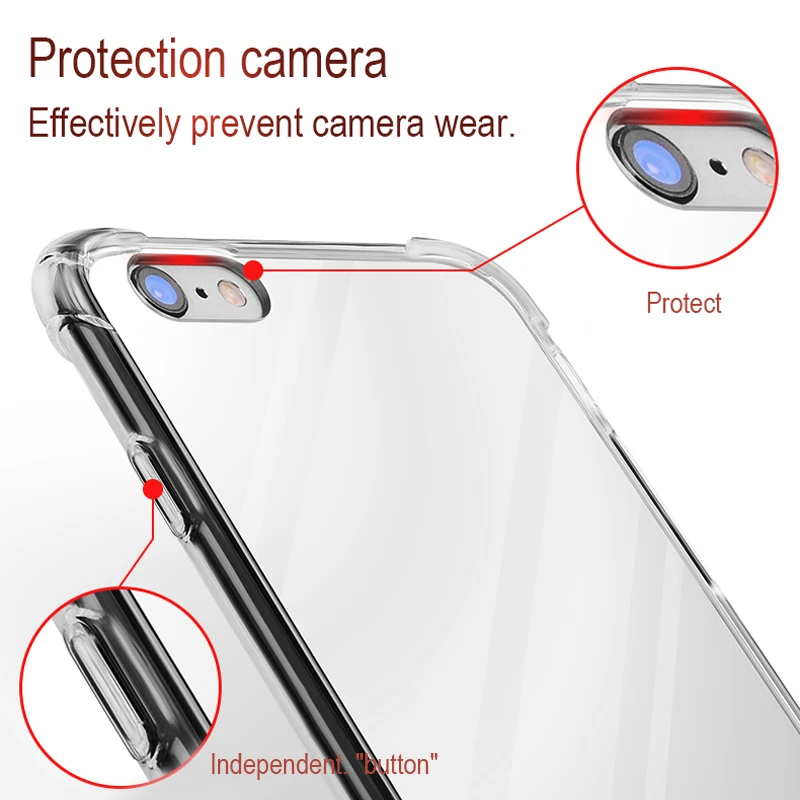 Зеркальный чехол HUKU для iPhone 6 S 7 8 plus противоударный жесткий акриловый + ТПУ X Plus