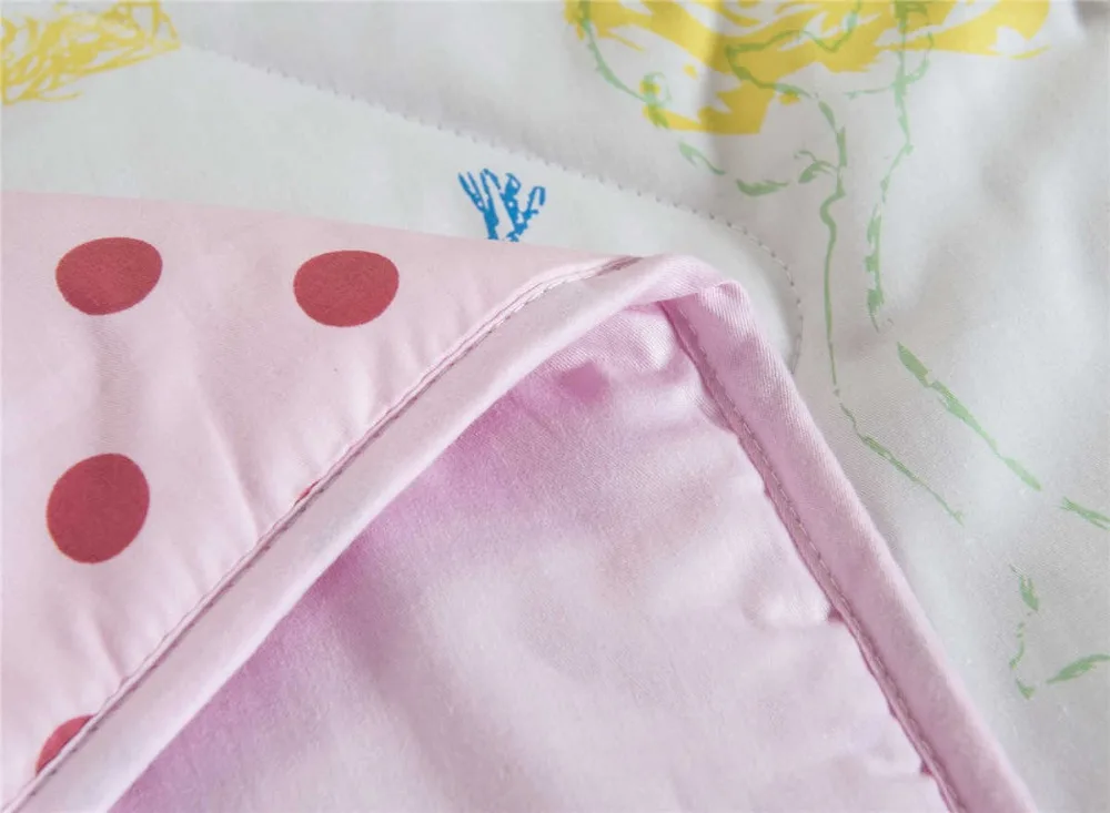 Детская кроватка в горошек из хлопка с рисунком Минни Маус|quilt summer|bed pinkcotton quilt |