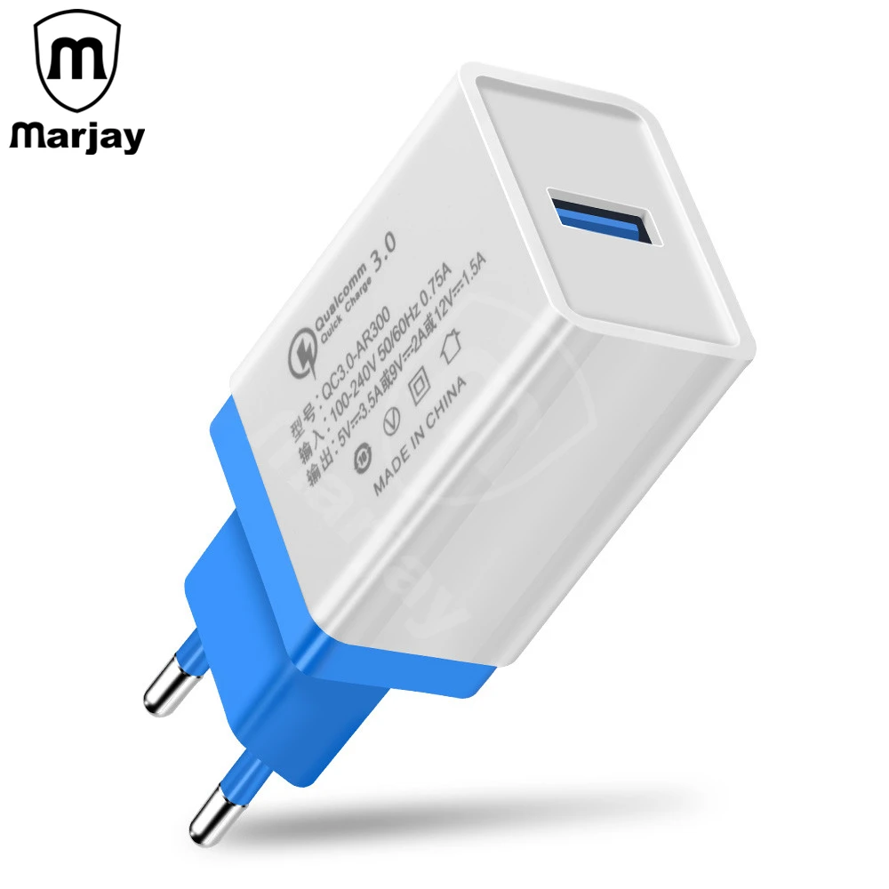 Marjay Quick Charge 3 0 USB Зарядное устройство 5 В 3.5A быстрой зарядки мобильного телефона