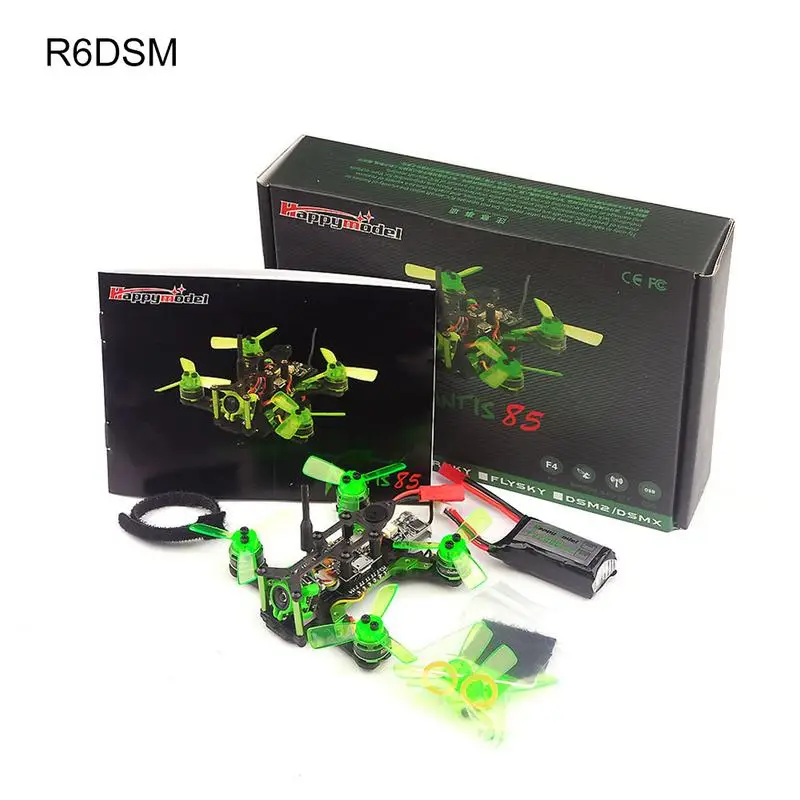 Green Mantis85 мини Бесщеточный четырехосевой Дрон машина F4 с OSD Dshot набор - Цвет: Green