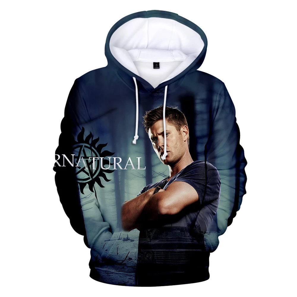 

Aikooki High Quality Supernatural 3D Hoodies Men/Women Fashion Casual Hip Hop Hoodie 3D Print Supernatural Pullover Sweatshirts