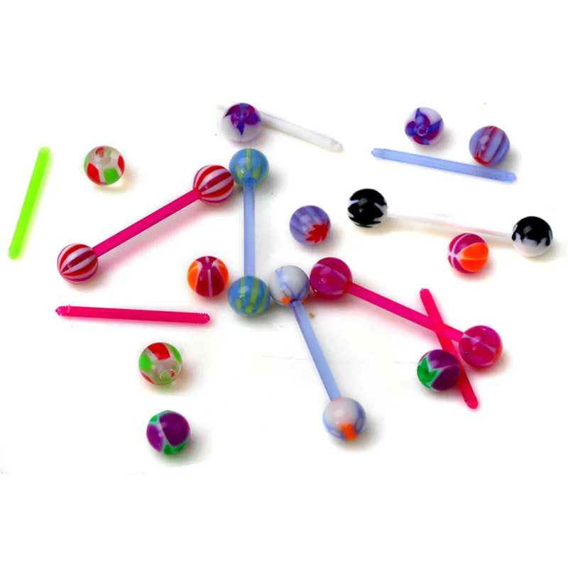 Украшения для пирсинга в виде акриловых шариков женщин 10 шт. |