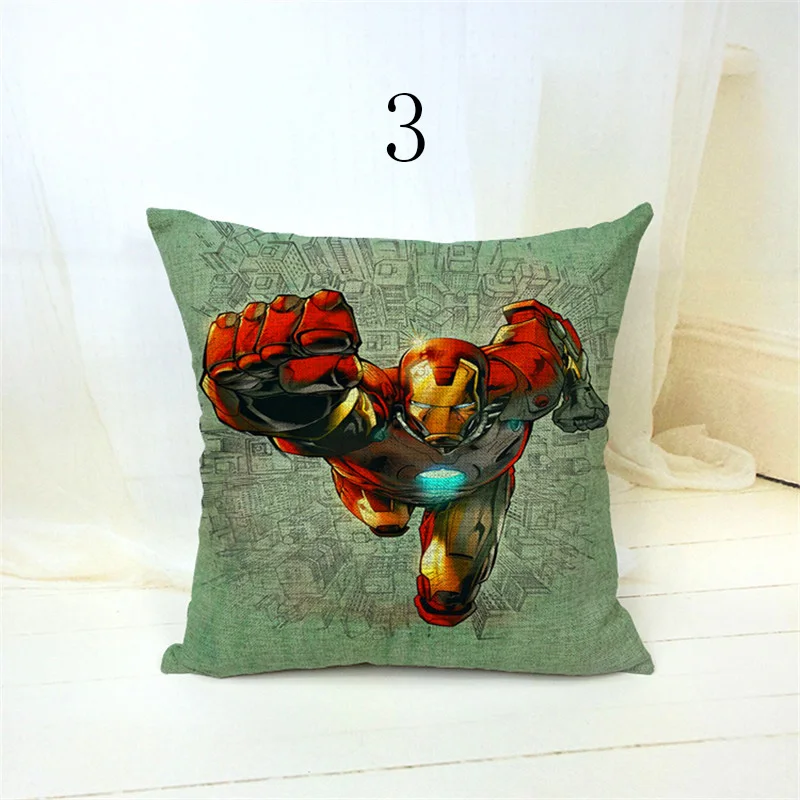 Модные декоративные подушки в мультипликационном стиле Marvel Heroes 3D печатные для
