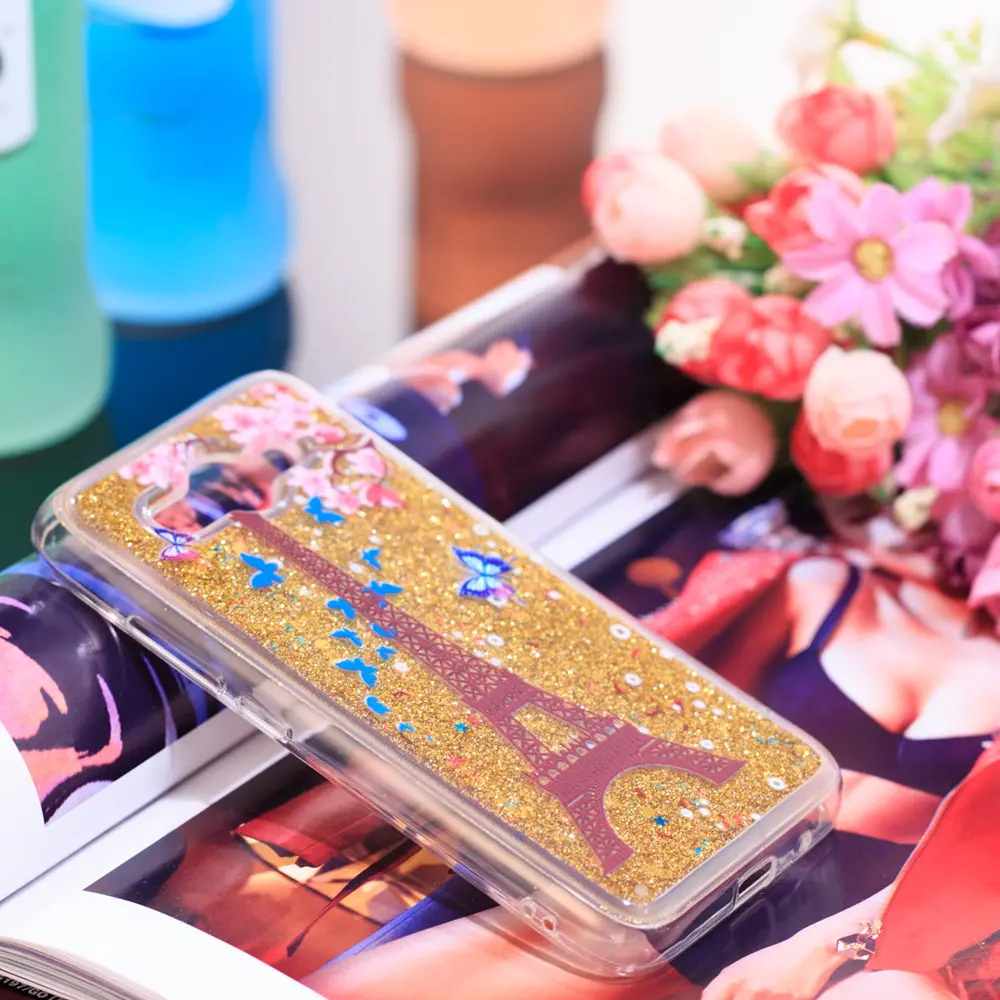 Quicksand Case For Huawei Y3 2017 Dynamic Liquid Glitter Stars Phone Cover Coque Shell CRO-L22 CRO-U00 CRO L22 U00 Y5 Lite |