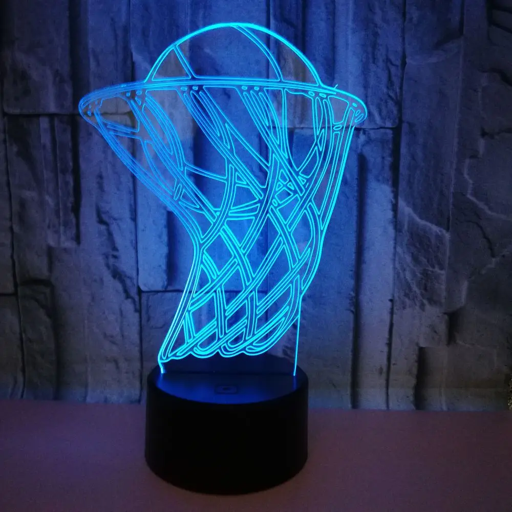 

Basketball 3D LED Desk Table Lamp Home Party Decor 7 Colors Changing 3D Night Light Bedside Sleep Lighting Children Best Gift