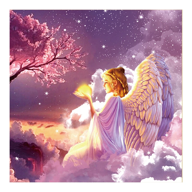 5D DIY алмазная живопись вишня Cherub молящийся Ангел вышивка крестиком Стразы