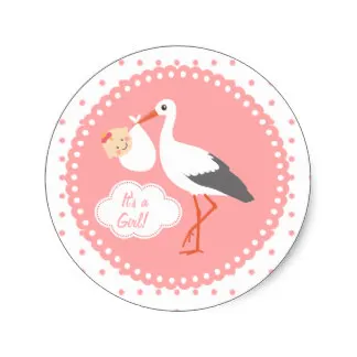 3 8 см аист переноски милый девочка стикер для душа детей|sticker room|sticker tatoosticker label |