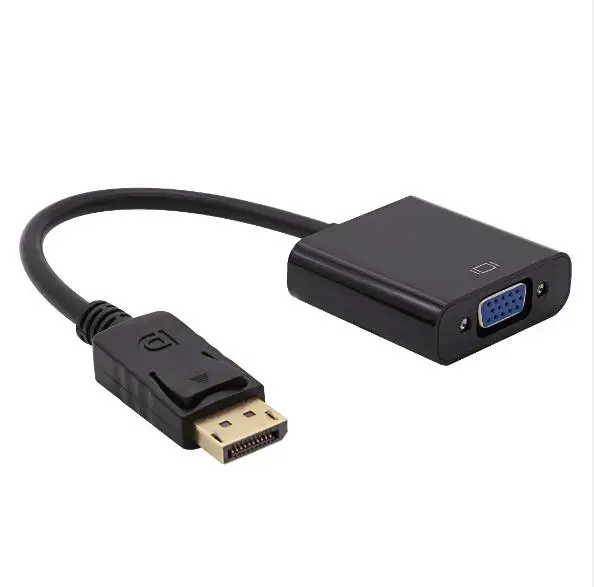 DP к VGA адаптер DisplayPort конвертер кабели папа женскому 1080P для HDTV монитора MacBook