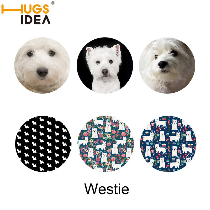 HUGSIDEA Westie подставки для напитков Рождественская подставка для чашки звавечерние ужин посуда коврики Чай Кофе Pad пить Рождество аксессуары дома