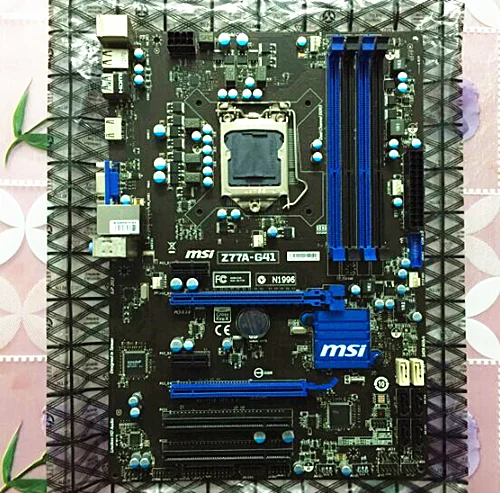 Оригинальная материнская плата MSI Z77A-G41 LGA 1155 DDR3 для i3 i5 i7 cpu 32GB USB3.0 SATA3 Z77 настольная материнская плата