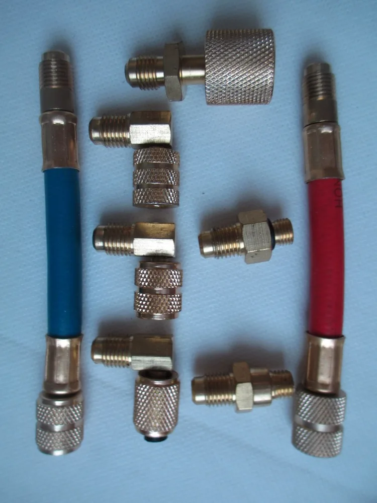 Автомобильный адаптер для кондиционера Fixmee универсальный с разъемом R134a R12