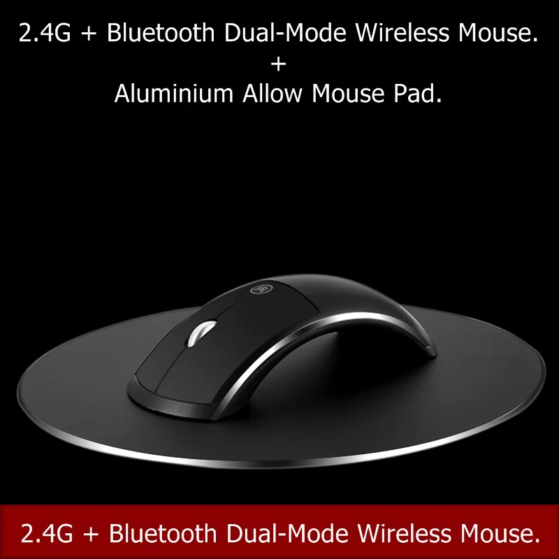Новинка 2019 перезаряжаемая беспроводная мышь 1600DPI 2 4 ГГц + Bluetooth два режима|Мыши| |