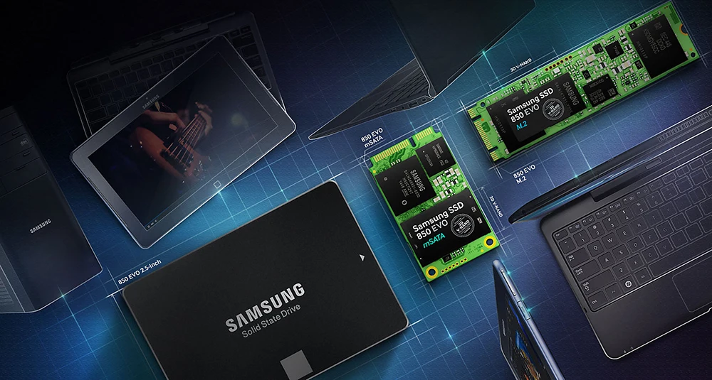 Samsung внутренний SSD 850 EVO M.2 250 ГБ 500 ГБ 1 ТБ Внутренний твердотельный накопитель HD Жесткий высокоскоростной для ноутбука ПК компьютера