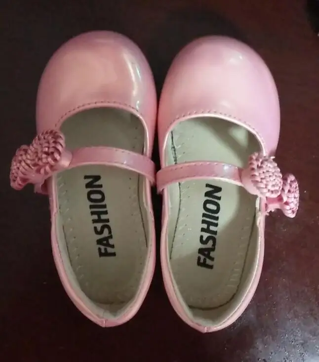 pink Белые детские кожаные туфли принцессы с цветами для девочек-подростков; школьные розовые танцевальные туфли для вечеринки и свадьбы; Новинка года - Цвет: pink