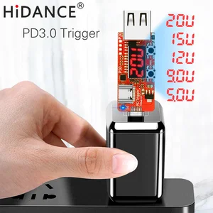 Зарядное устройство HiDANCE PD type-c PD2.0, автоматический детектор напряжения 5V9V12V15V20V для xiaomi PD, зарядное устройство, триггер, фиксированное напряжение
