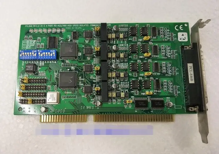 Очень красивая карта ISA COM PCL 846B 846 REV.A1 RS485 4 * Port RS 422/485 серийная порта для