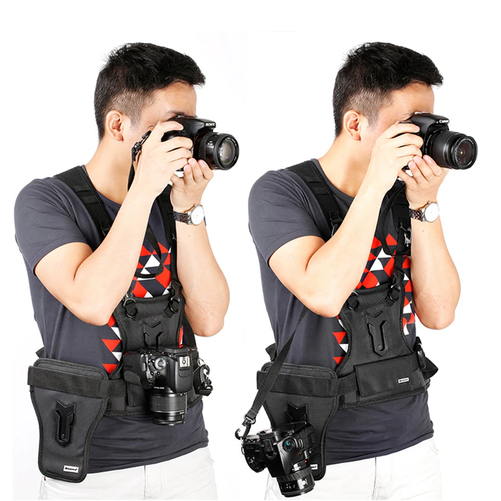 Многофункциональный жилет для камеры Micnova нагрудный ремень переноски DSLR с
