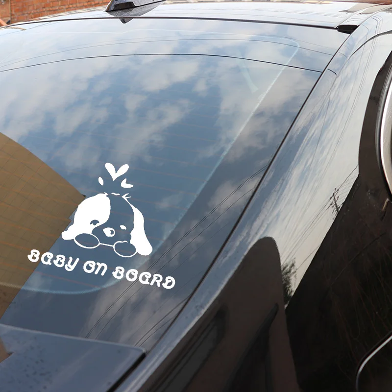 YJZT 17 3X13 3 см милая собака ребенок на борту модная наклейка автомобиль креативный