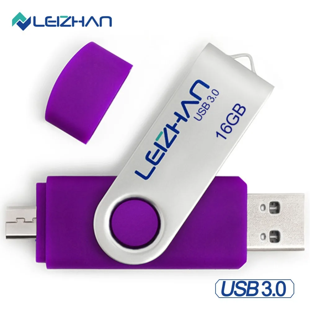 LEIZHAN Android флеш накопитель USB 3 0 Micro U диск 32 Гб OTG флэш 64 8 ГБ карта памяти 16 карта|USB
