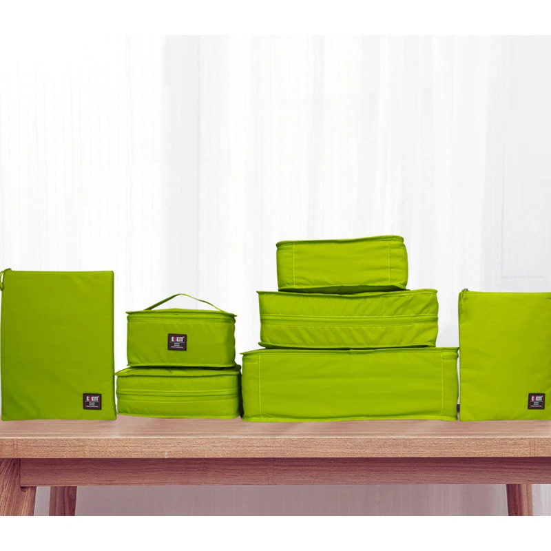 Набор из 7 упаковочных кубиков для путешествий чемоданов одежды белья сумок