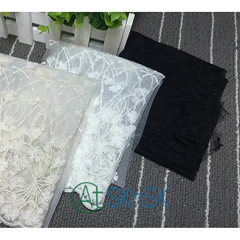15yards/lot 35cm width Cotton embroidery lace sewing ribbon guipure trim fabric warp knitting DIY Garment Clothing Accessories | Дом и сад