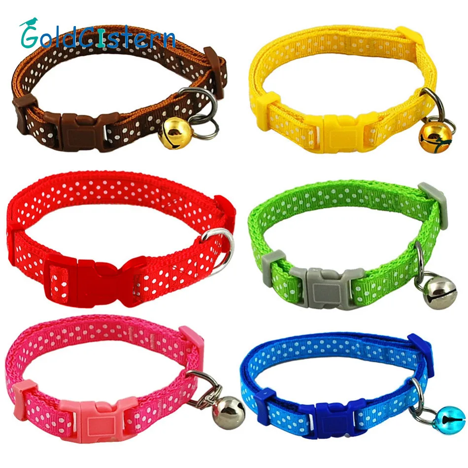 1 шт. разноцветный ошейник в горошек для кошек|harness belt|harness installharness hanger |