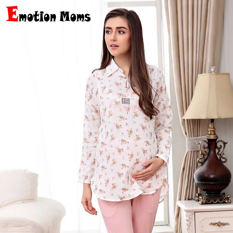 Emotion Moms/Одежда для беременных Пижамные комплекты Одежда кормления грудью