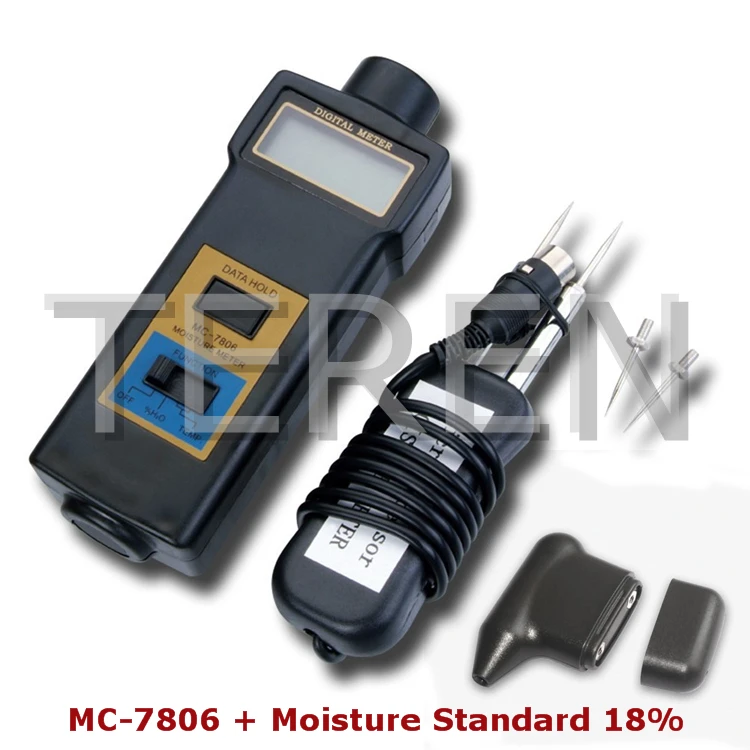 MC-7806 штифт типа хлопчатобумажная бумага здание табак измеритель влажности