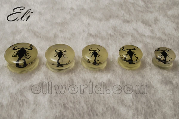 Retail 1 PC Sold As Piece 16-24mm Acrylic Black Double Flared Flesh Ear Stretcher Expander Plugs Body Piercing Jewelry | Украшения и