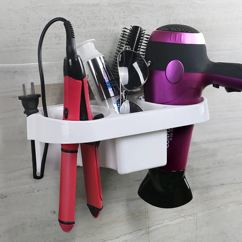 POSEPOP Wall Mount Suction Cup ABS Hair Dryer Rack Holder for Home Hotel Bathroom Storage Organizer dryer | Обустройство дома