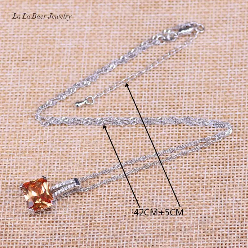 L & B сюрприз Ювелирные наборы серебряный цвет свадебные ювелирные изделия желтый