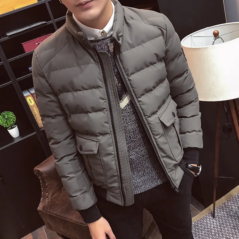 gray TEAEGG мужские парки Homme зимние мужские куртки Chaquetas Hombre Invierno плюс размер 4XL повседневное осенне-зимнее пальто для мужчин AL1496 - Цвет: gray