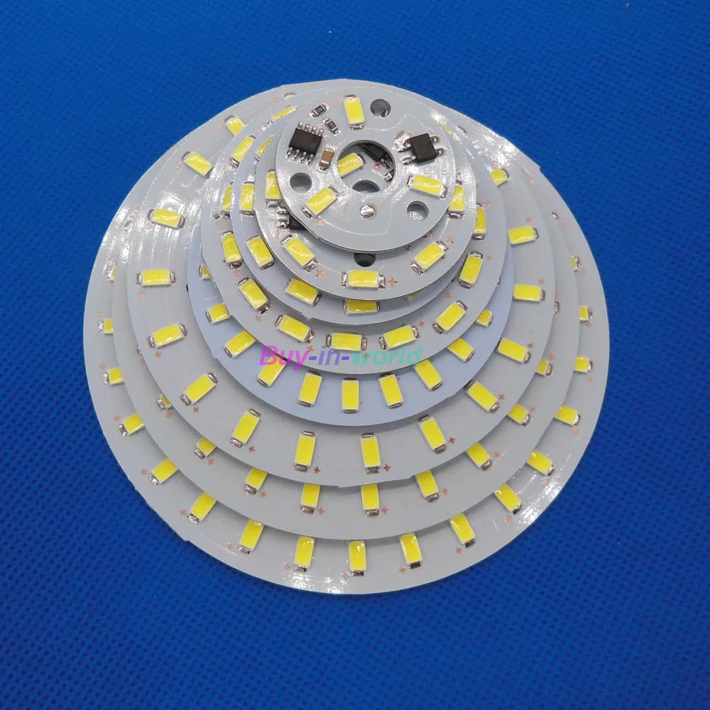 1 шт. светодиодный светильник SMD5730 с регулируемой яркостью AC220 в 3 Вт 5 7 10 12 15 18 24