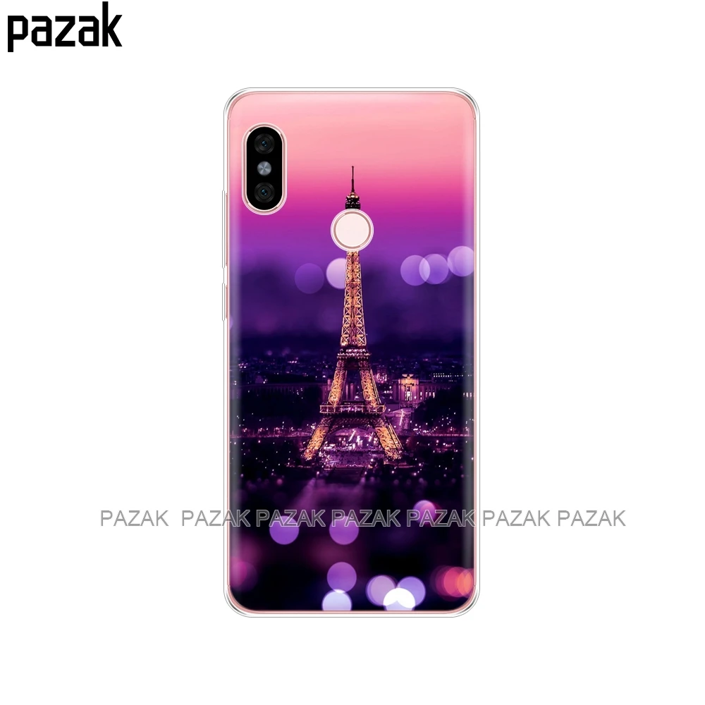Силиконовый чехол для Xiaomi Redmi Note 6 Pro, чехол 6,26 '', мягкая задняя крышка из ТПУ для телефона Xiaomi Redmi Note 6 Pro, защитная сумка с рисунком - Цвет: 61358