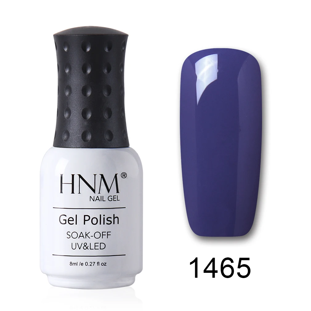 1465 HNM 199 цветов Гель-лак для ногтей Светодиодный УФ-гель для ногтей замочить от ногтей Гель-лак блеск 8 мл Черный Белый Красный Гибридный гвоздь Гель-лак - Цвет: 1465