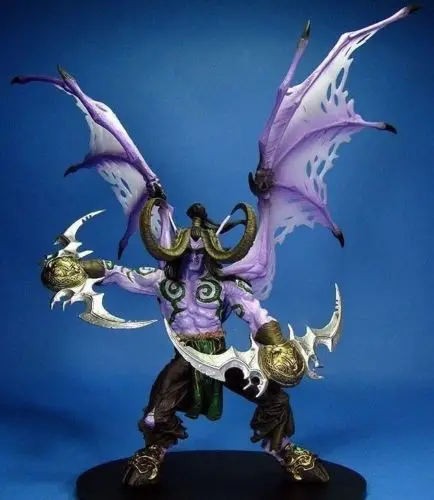 WOW Demon hunter форма ILLIDAN STORMRAGE Роскошная Коллекционная коробка черная фиолетовая 2