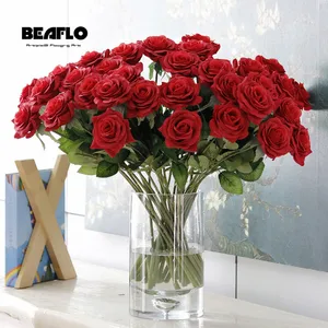 1 шт., романтичные искусственные розы, шелковые цветы сделай сам, свежие цветы для свадьбы, вечеринки, домашнего праздника