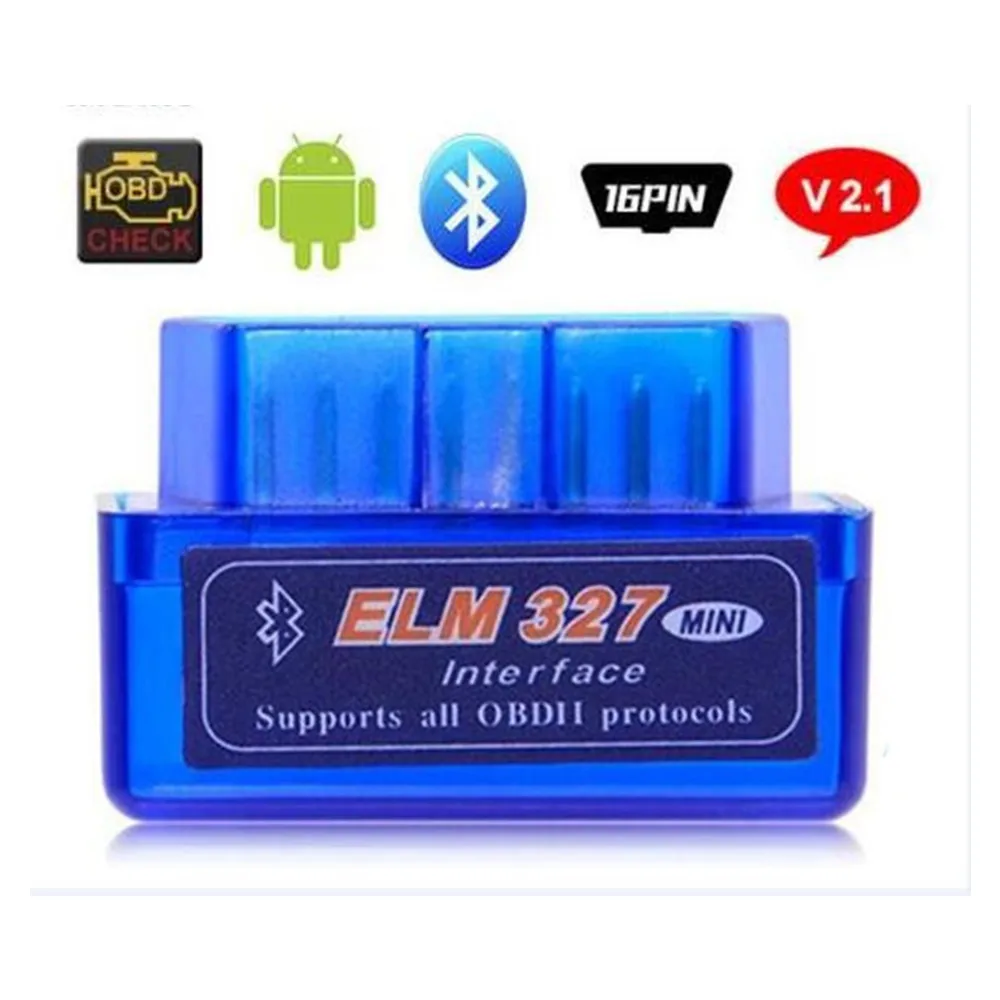 ELM327 2.1 Bluetooth ATDIAG ELM327 последняя версия Супер Мини ELM327 Bluetooth OBD2 Elm 327 Автомобильный диагностический сканер инструмент для OBD 2 OBDII протоколы - Цвет: ELM327 2.1 Bluetooth