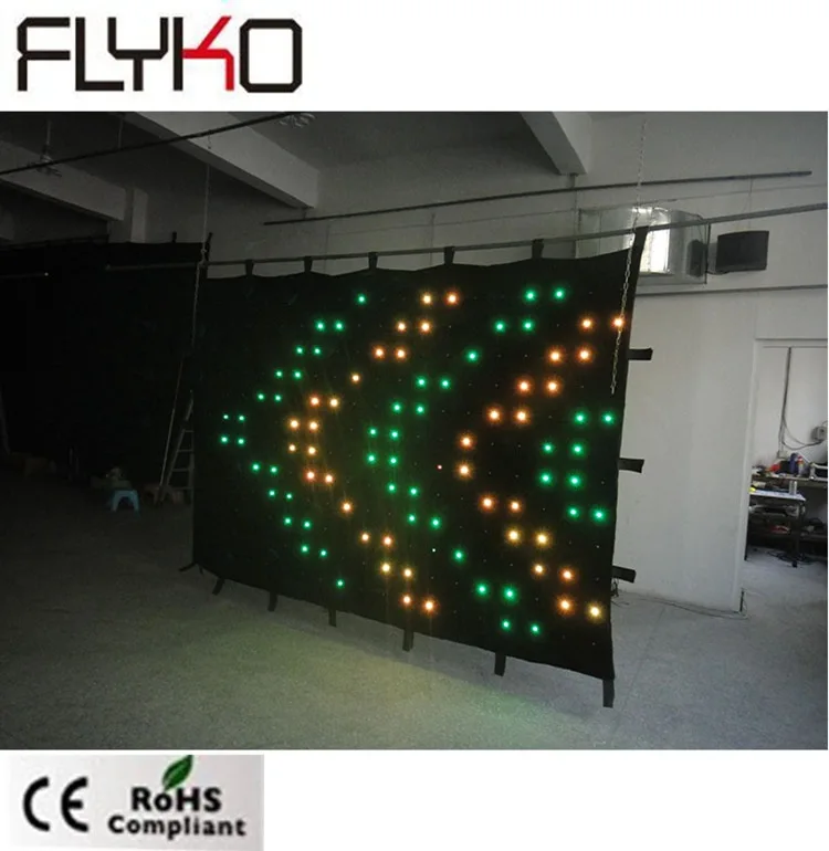2M*3M fireproof led curtain light display P150mm dot backdrop wedding decoration | Лампы и освещение