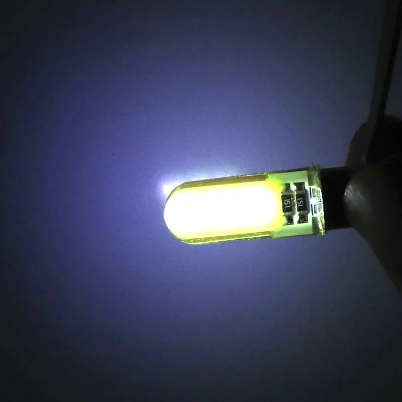 Автомобильный авто LED BA9S T4W светодиодный силиконовый чехол 12 чипов 80MA 1895 купол