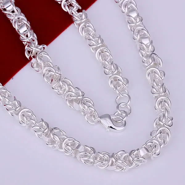 Lose money fashion silver necklace 925 jewelry Dragon Head Shrimp Lock Necklace N061 | Украшения и аксессуары