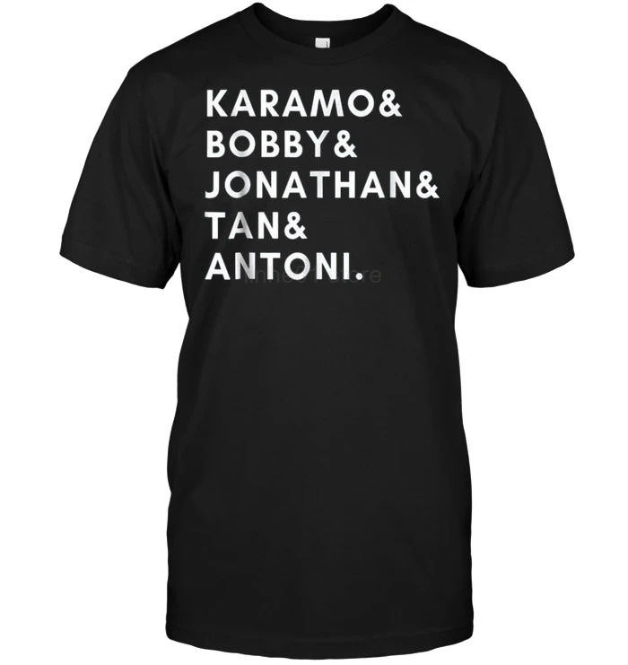Мужская футболка с коротким рукавом Queer Eye The Fab 5 Gay Karamo Bobby Jonathan Tan Antoni лето