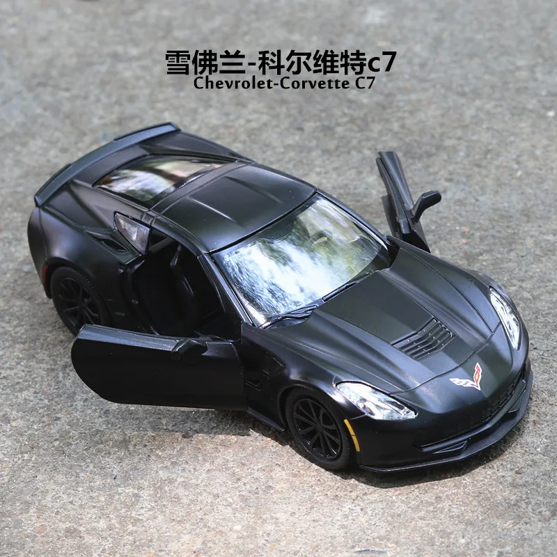 1:36 весы Corvette c7 литая под давлением металлическая модель автомобиля коллекция