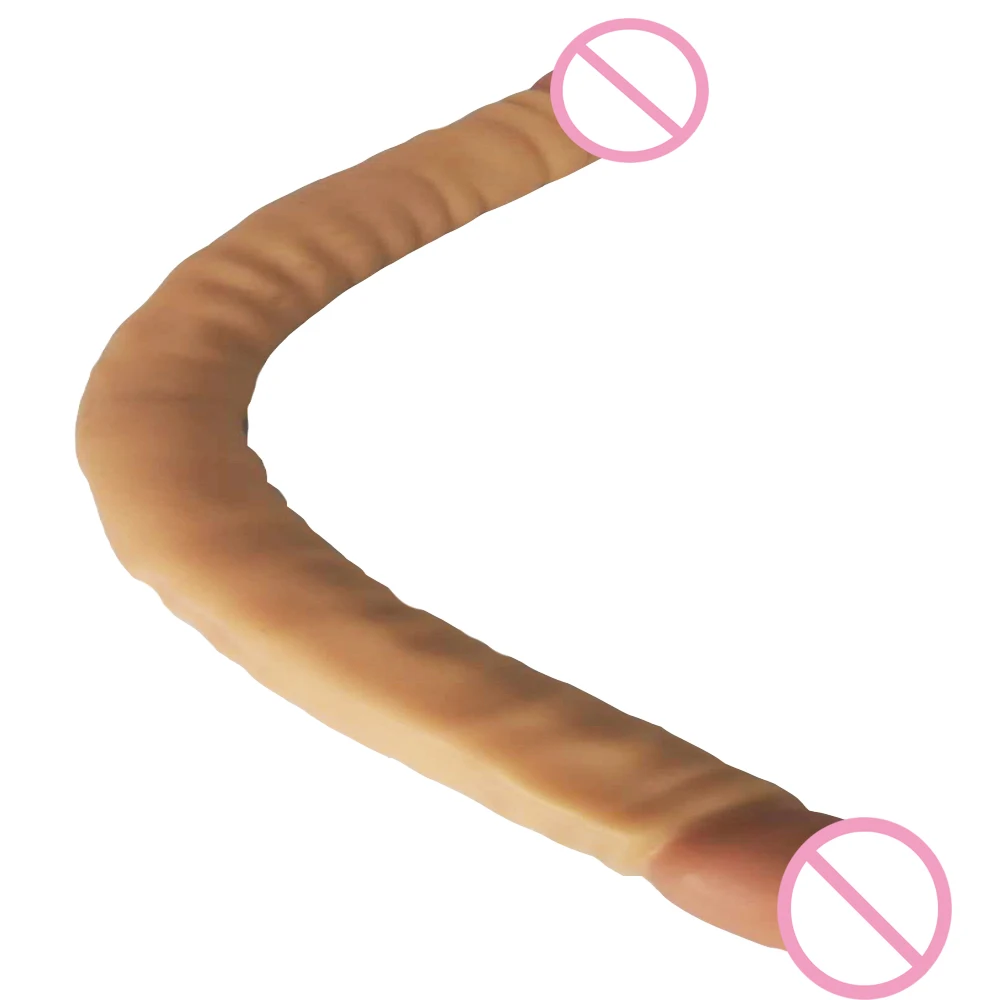 47*4 см супер длинный реалистичный фаллоимитатор с двумя концами мягкий дилдо