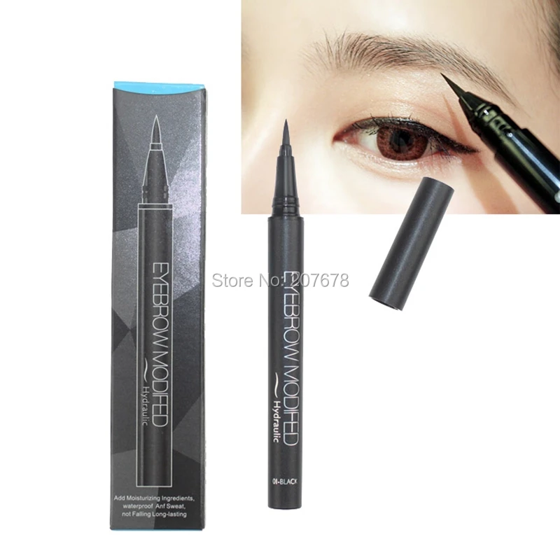 Профессиональная черная с коричневым водостойкая жидкая ручка для бровей очень